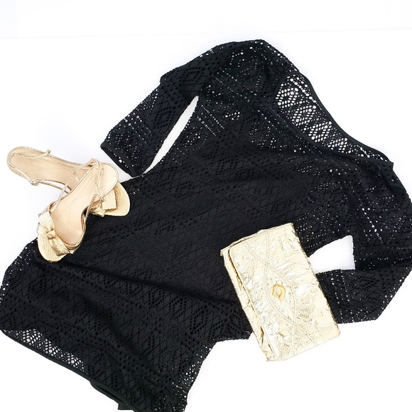 Express Black Crochet Dress Slip XS EUC - Picture 1 of 8